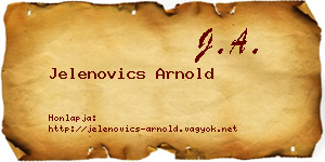Jelenovics Arnold névjegykártya